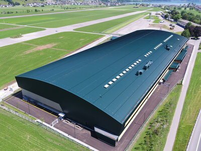 Strukturhalle Pilatus Flugzeugwerke AG, Stans, Stans