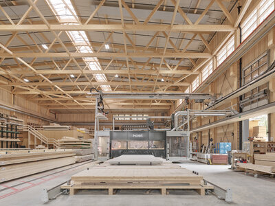 Neubau Werkhalle Kost Holzbau AG, K&uuml;ssnacht a. Rigi