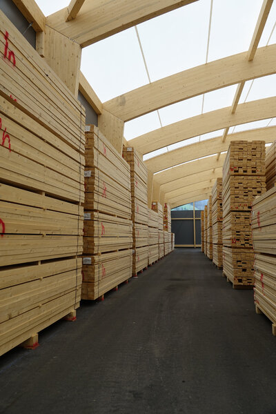 Neue Lagerhalle Reinhardt Holz AG, Erlenbach im Simmental
