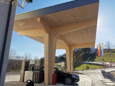 Tankstellendach, Bergdietikon