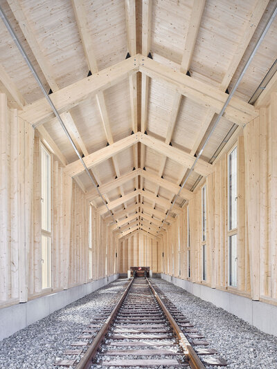Neubau Lokremise Bahnhof Zweisimmen, Zweisimmen
