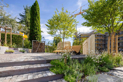 Privacy screen with Accoya, Muri (AG)