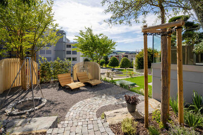 Privacy screen with Accoya, Muri (AG)