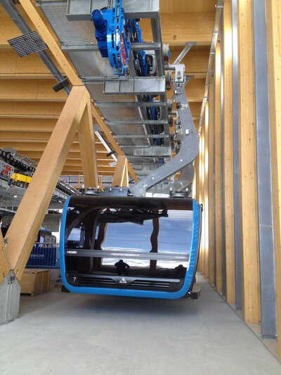 Valley station 3-S cable car Klein Matterhorn, Zermatt