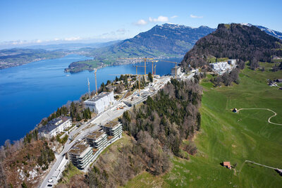 New indoor tennis courts, B&uuml;rgenstock Hotels &amp; Resort, B&uuml;rgenstock