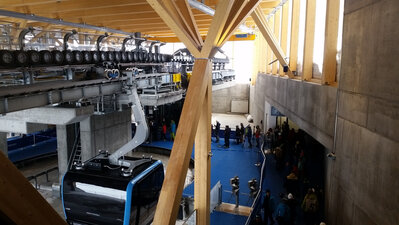 3-S cable car Klein Matterhorn, valley station, Zermatt