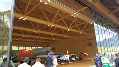 New airport building, Airfield Saanen, Saanen