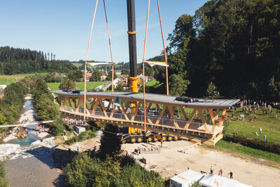 Neubau T&ouml;ssbr&uuml;cke Dillhaus, Bauma