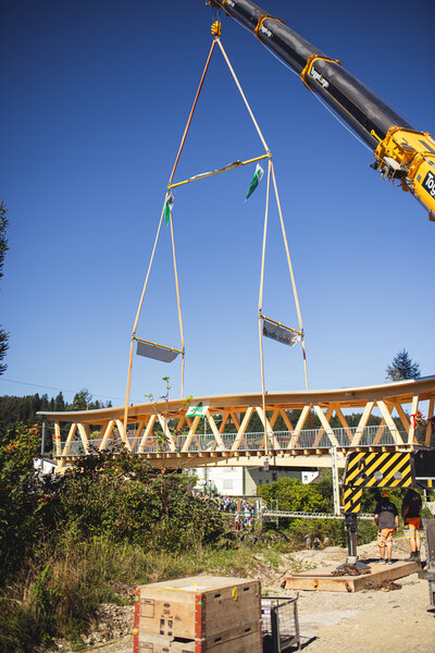 Neubau T&ouml;ssbr&uuml;cke Dillhaus, Bauma