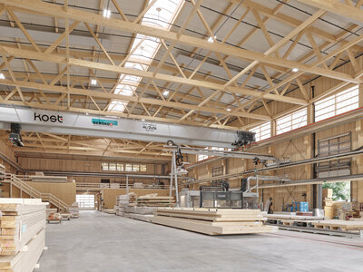 Neubau Werkhalle Kost Holzbau AG, K&uuml;ssnacht a. Rigi