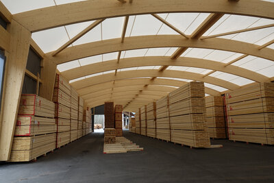 Neue Lagerhalle Reinhardt Holz AG, Erlenbach im Simmental