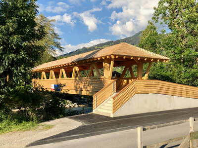 Neubau Campingbr&uuml;cke, Saanen