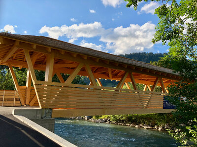 Neubau Campingbr&uuml;cke, Saanen