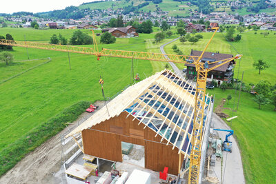 Neubau Stall Iten, Unter&auml;geri