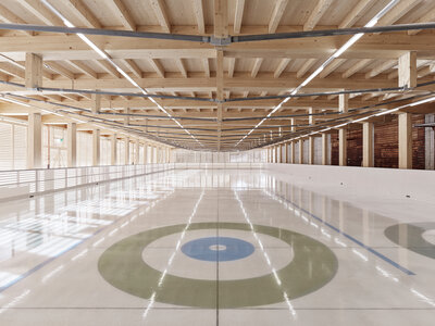 &Uuml;berdachung Alpines Sportzentrum, M&uuml;rren