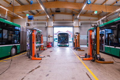 Neubau Provisorium Basler Verkehrsbetriebe BVB, Basel